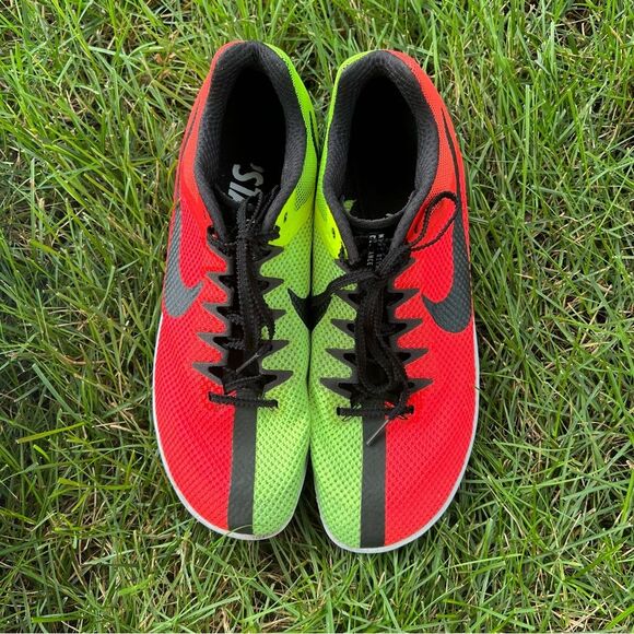 Nike Zoom Rival Distance Red Volt Running Spikes Shoes DC8725-601 Men's Size 9.5 - Picture 2 of 16